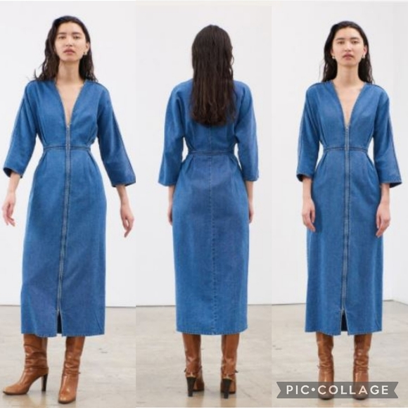 Mara Hoffman Dresses & Skirts - 🎈Host Pick🎈Mara Hoffman | Zipped Denim Dress